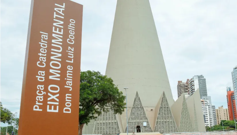 Eixo Monumental: obras no estacionamento da Catedral de Maringá começam nesta semana