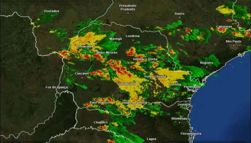 Estações do Simepar em 32 cidades já atingiram a média histórica de chuva para novembro