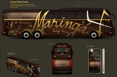 Empresa lança ônibus especial em homenagem a Maringá.
