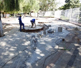 Obras no Parque Alfredo Nyfeller já estão na fase final. Obras no Parque Alfredo Nyfeller já estão na fase final.