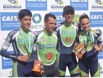 Ciclistas maringaenses conquistam medalhas no Brasileiro Júnior.