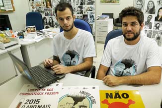 ONGs mundiais estão em Maringá para campanha contra o xisto
