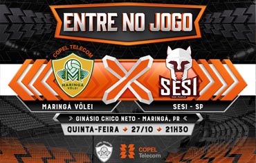 Copel Telecom Maringá estreia na Superliga Masculina de Vôlei nesta quinta-feira (27) 