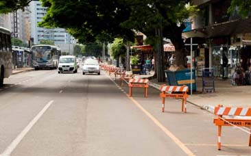 Prefeitura faz adequações para minimizar impacto aos comerciantes da Tamandaré
