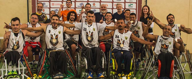 Maringá é campeã pela primeira vez do basquete em cadeira de rodas no Parajaps