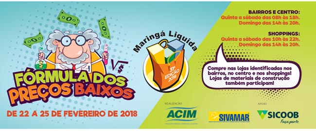 Primeira edição de 2018 da Maringá Liquida começa nesta quinta-feira (22)