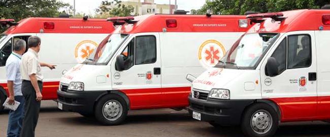 Samu Regional recebe cinco novas ambulâncias