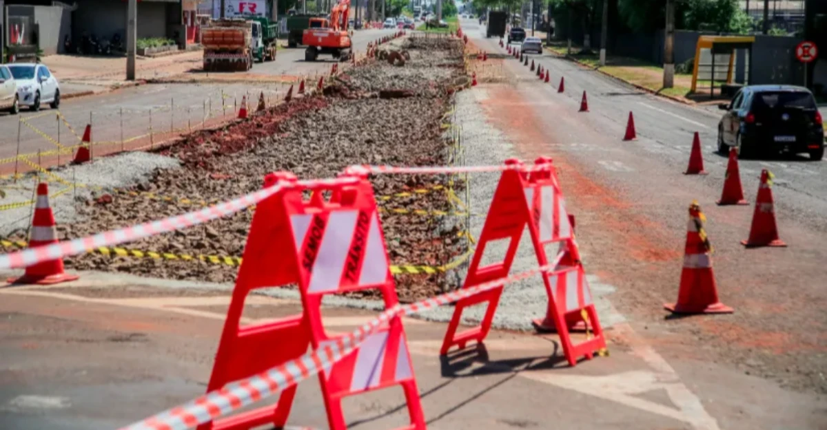 Avenida Tiradentes terá interdições para obras do Eixo Monumental