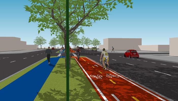 Projeto da Avenida Riachuelo terá ciclovia com iluminação em LED