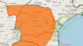 Inmet emite novo alerta de perigo para tempestades em 392 cidades do Paraná