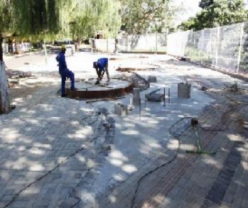 Obras no Parque Alfredo Nyfeller já estão na fase final. 