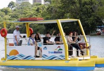 Parque inaugura nova atração: o trem náutico 