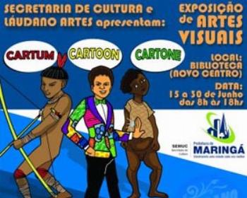 Biblioteca Municipal do Novo Centro recebe exposição de cartum 