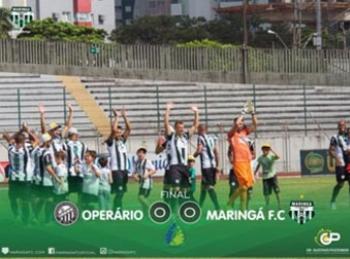 Maringá FC joga melhor, mas Operário garante o empate 