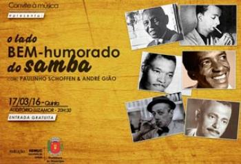Paulinho Schoffen e André Gião apresentam o lado bem-humorado do samba nesta quinta-feira (17) 