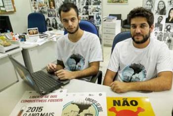 ONGs mundiais estão em Maringá para campanha contra o xisto 