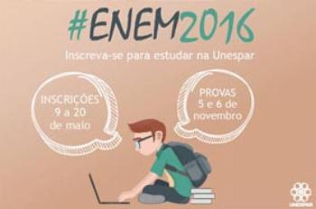 Enem pode garantir ingresso nos cursos da Unespar  