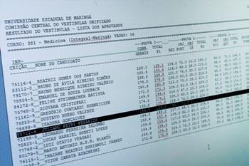 Jovem de 18 anos, do MS, é o primeiro colocado geral do Vestibular de Verão da UEM 