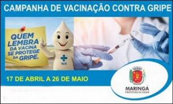 Campanha contra gripe começa dia 17 de abril 