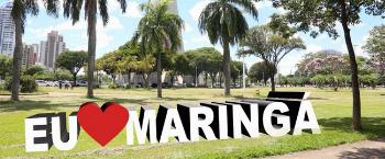 Letreiro "Eu amo Maringá" será inaugurado na praça da Catedral em abril 