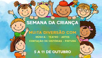 Programação da Semana da criança começa sexta-feira (5) 