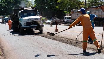 Contorno Sul passa por obras de recape e pintura Contorno Sul passa por obras de recape e pintura