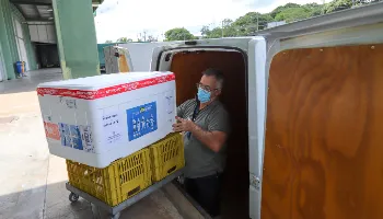 Secretaria de Estado da Saúde distribui 79,3 mil vacinas contra a Covid-19 