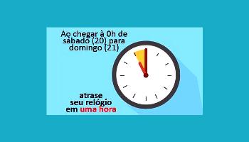 Horário de verão termina neste fim de semana 