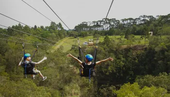 Doadores de sangue ganham passeio de tirolesa no Parque Vila Velha 