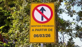Sentido do trânsito em trecho da Rua Vereador Arlindo Planas é alterado a partir desta sexta (6) 