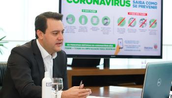 Governador determina quarentena em 6 regiões do PR por 14 dias 