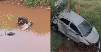 Bombeiros encontram três mulheres mortas em carro submerso em Mandaguaçu 