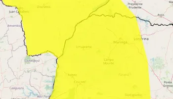 Inmet alerta para vendaval em diversas regiões do Paraná nesta sexta (22) Inmet alerta para vendaval em diversas regiões do Paraná nesta sexta (22)