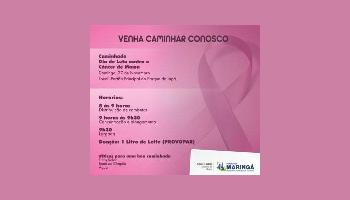 Caminhada do Câncer de Mama será realizada neste domingo (27) no Parque do Ingá 