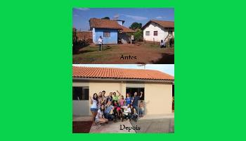 Estudantes de engenharia civil entregam casa reformada para família carente 