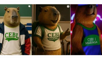 Dona Itibéti: conheça a capivara virtual criada por alunos do Colégio Brasílio Itiberê 