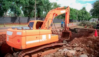 Secretaria de Infraestrutura inicia obras na Avenida Morangueira; veja trecho interditado Secretaria de Infraestrutura inicia obras na Avenida Morangueira; veja trecho interditado