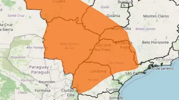 Inmet emite alerta de perigo para tempestade em 324 cidades do Paraná 