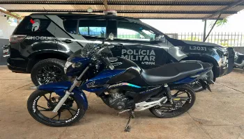 Moto furtada é recuperada em Maringá com auxílio do sistema de monitoramento Olho Vivo 