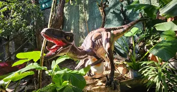 Exposição inédita traz réplicas de dinossauros ao Parque do Ingá; confira programação 