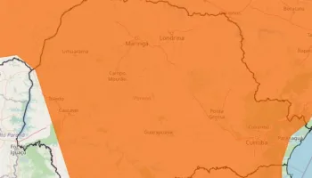 Região de Maringá entra em alerta de vendaval do Inmet 
