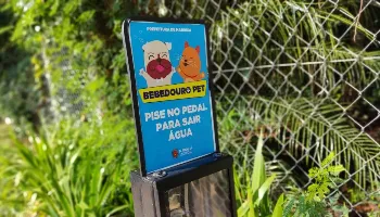 Bebedouros para animais são instalados nos arredores do Parque do Ingá 