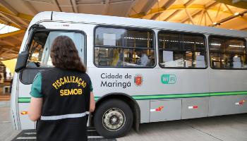 Confira como foi o primeiro dia de fiscalização no Terminal Urbano de Maringá após decreto 