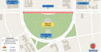 Trecho da Avenida Tiradentes é interditado parcialmente para realização da  49ª Prova Rústica 