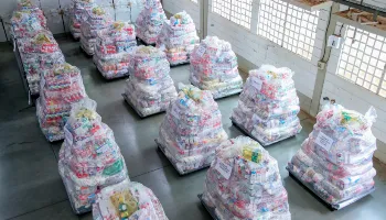 Alimentos arrecadados no Carnaval são distribuídos para entidades assistenciais de Maringá e região 