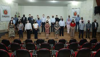 Novos secretários municipais são recepcionados por Ulisses Maia e Edson Scabora 