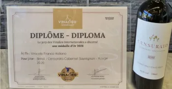 Vinho paranaense conquista ouro em competição na França 