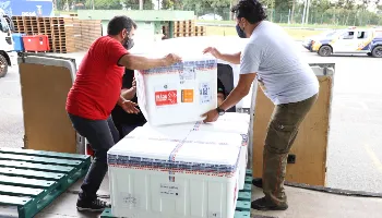 Paraná recebe mais 240,4 mil doses da vacina contra a Covid-19 Paraná recebe mais 240,4 mil doses da vacina contra a Covid-19