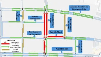 Nova etapa em reparo da cratera da Avenida São Paulo altera trânsito da região nesta quinta (16) Nova etapa em reparo da cratera da Avenida São Paulo altera trânsito da região nesta quinta (16)