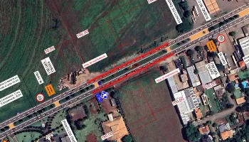 Rotatória é construída na Avenida Morangueira; obras devem durar sete meses 